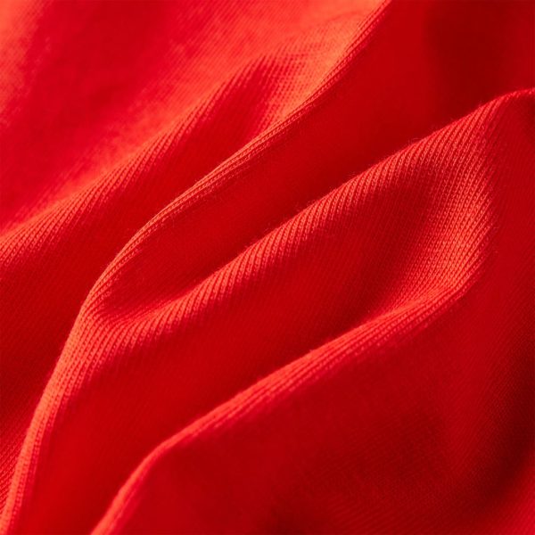 T-shirt de manga comprida para criança vermelho 104 - Image 7