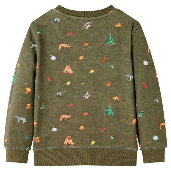 Sweatshirt para criança cor caqui 104 - Image 2