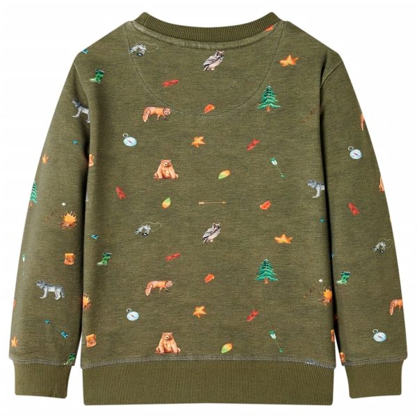 Sweatshirt para criança cor caqui 116 - Image 2