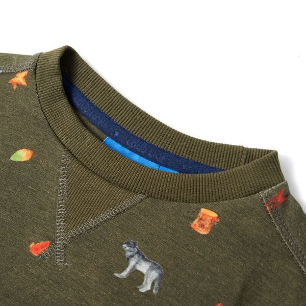 Sweatshirt para criança cor caqui 140 - Image 3