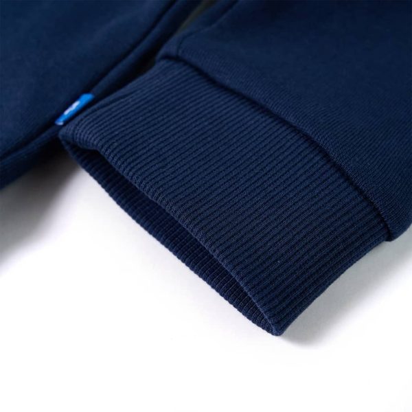 Sweatshirt infantil com capuz azul-marinho 116 - Image 5