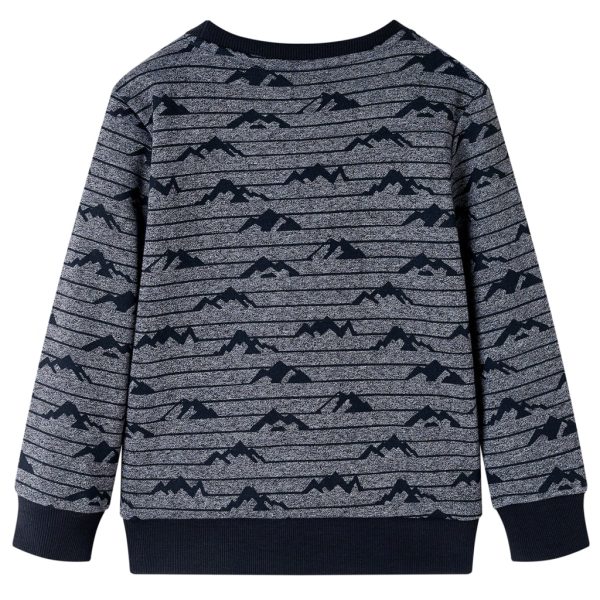 Camisola para criança azul-marinho mesclado 128 - Image 2