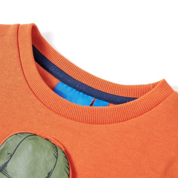 Sweatshirt para criança laranja-escuro 104 - Image 3
