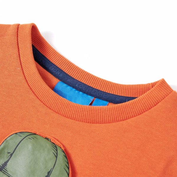 Sweatshirt para criança laranja-escuro 128 - Image 3
