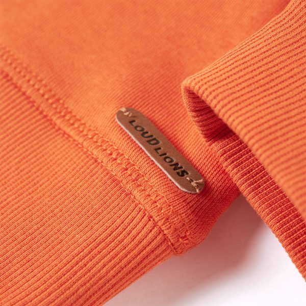 Sweatshirt para criança laranja-escuro 128 - Image 6