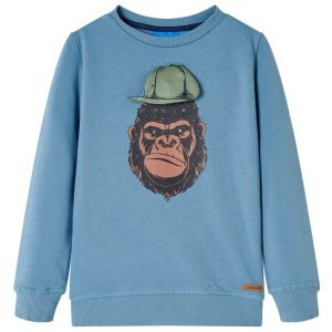 Sweatshirt para criança azul-médio 116