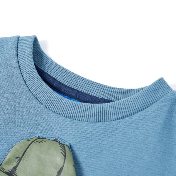 Sweatshirt para criança azul-médio 116 - Image 3