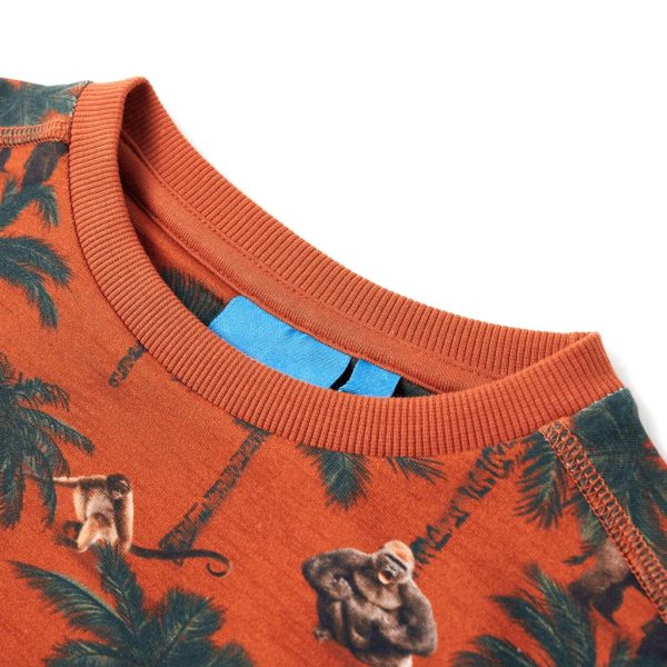 Sweatshirt para criança cor ferrugem-claro 104 - Image 3