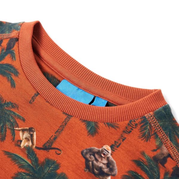 Sweatshirt para criança cor ferrugem-claro 140 - Image 3
