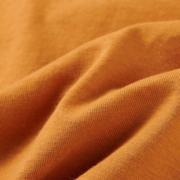 T-shirt de manga comprida para criança ocre-escuro 92 - Image 7