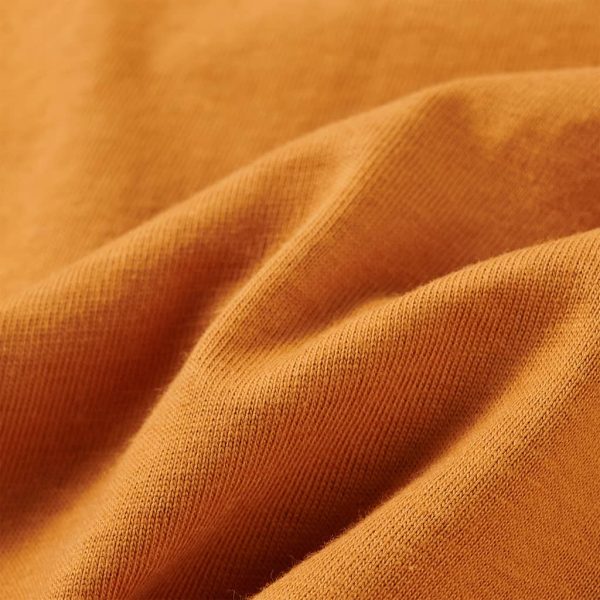T-shirt de manga comprida para criança ocre-escuro 116 - Image 7