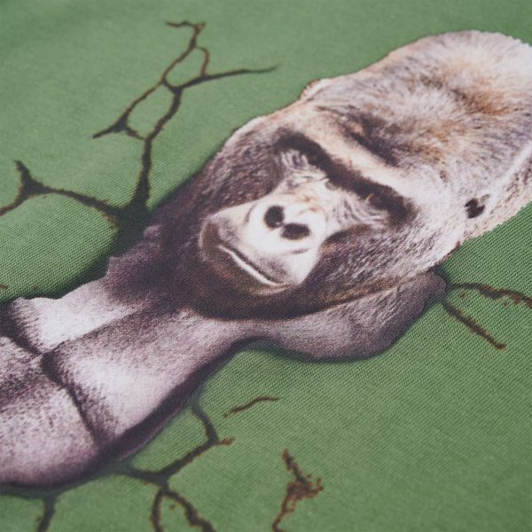 T-shirt de manga comprida para criança caqui-claro 92 - Image 4