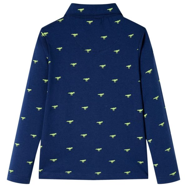 Camisa de criança azul-marinho 116 - Image 2