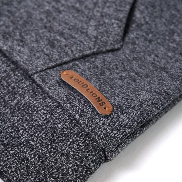 Sweatshirt para criança com capuz e fecho cinzento mesclado 92 - Image 5
