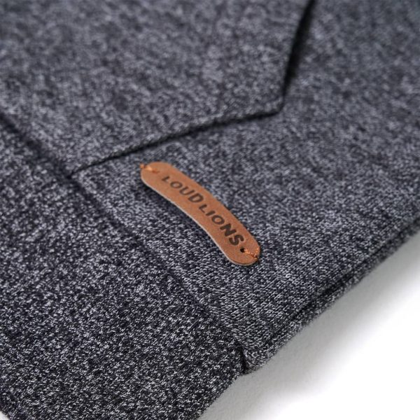 Sweatshirt para criança com capuz e fecho cinzento mesclado 116 - Image 5