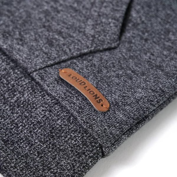 Sweatshirt para criança com capuz e fecho cinzento mesclado 140 - Image 5
