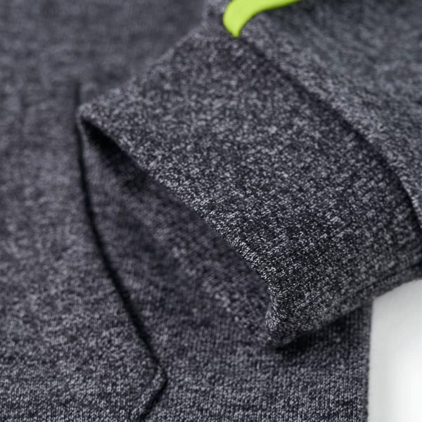 Sweatshirt para criança com capuz e fecho cinzento mesclado 140 - Image 6