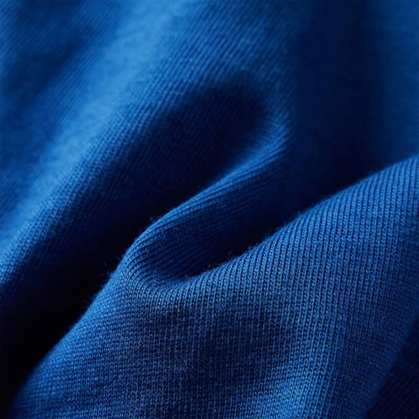 T-shirt de manga comprida para criança azul-escuro 92 - Image 7