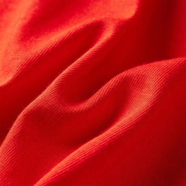 T-shirt de manga comprida para criança vermelho 104 - Image 7