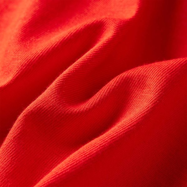 T-shirt de manga comprida para criança vermelho 128 - Image 7
