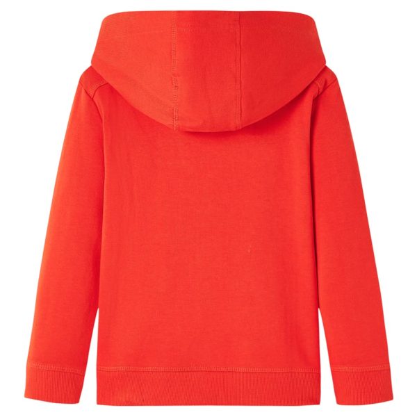 Sweatshirt para criança com capuz vermelho 104 - Image 2