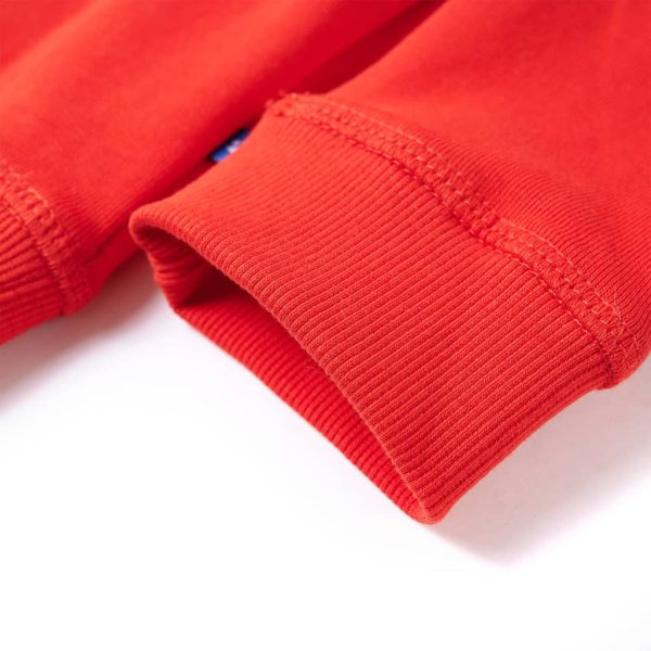 Sweatshirt para criança com capuz vermelho 128 - Image 5
