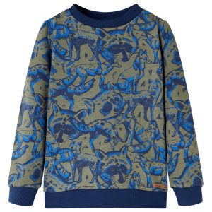Sweatshirt para criança cor caqui 140