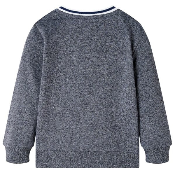 Camisola para criança azul-marinho mesclado 104 - Image 2