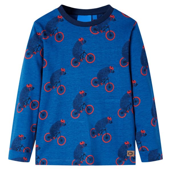 Pijama de manga comprida para criança azul-petróleo 92 - Image 2