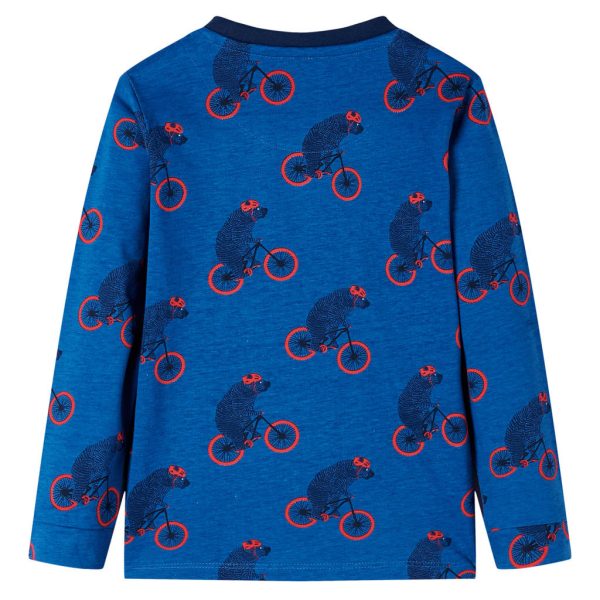 Pijama de manga comprida para criança azul-petróleo 92 - Image 3