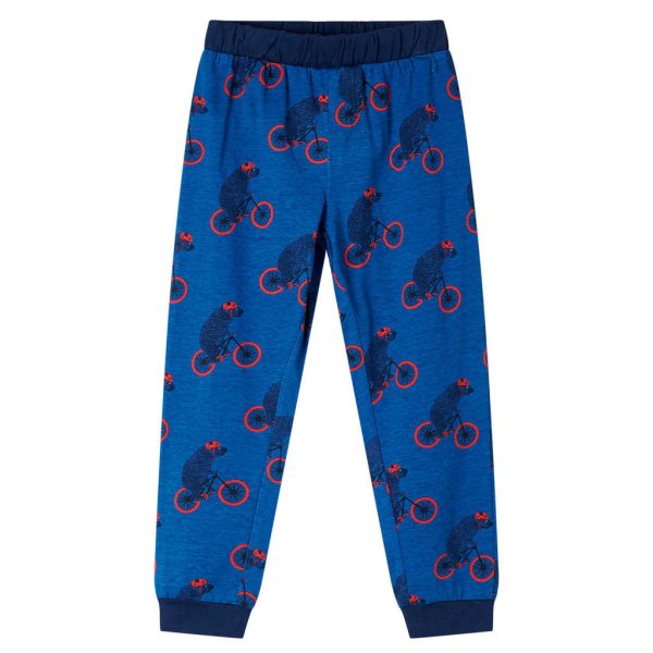 Pijama de manga comprida para criança azul-petróleo 92 - Image 4