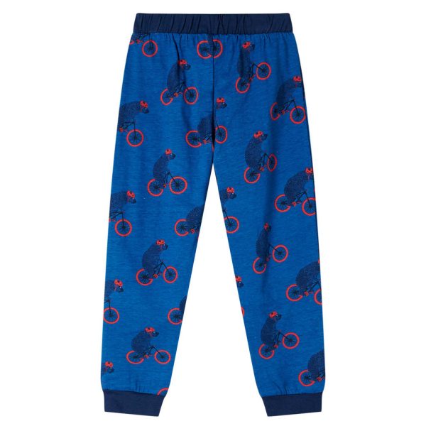 Pijama de manga comprida para criança azul-petróleo 92 - Image 5