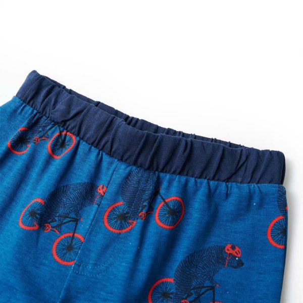 Pijama de manga comprida para criança azul-petróleo 92 - Image 7