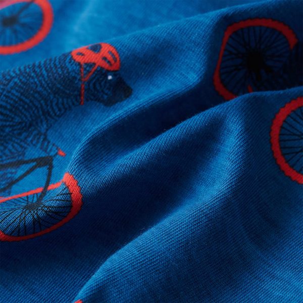 Pijama de manga comprida para criança azul-petróleo 92 - Image 10