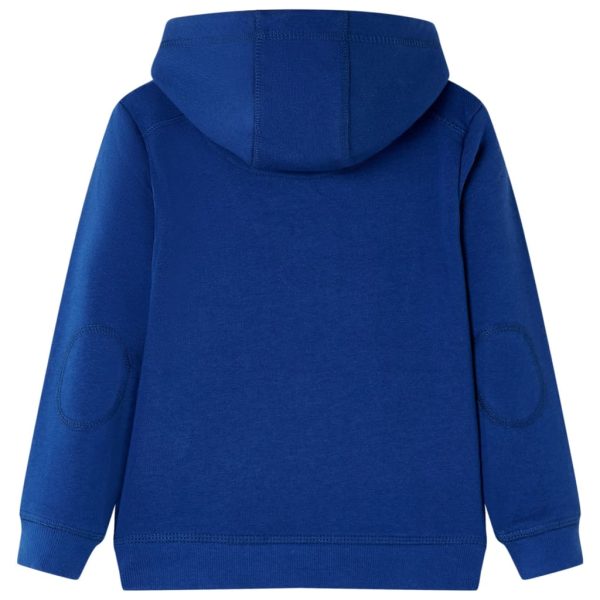 Sweatshirt para criança com capuz azul-escuro 92 - Image 2