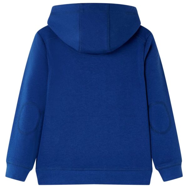 Sweatshirt para criança com capuz azul-escuro 128 - Image 2