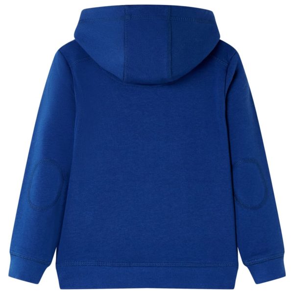Sweatshirt para criança com capuz azul-escuro 140 - Image 2