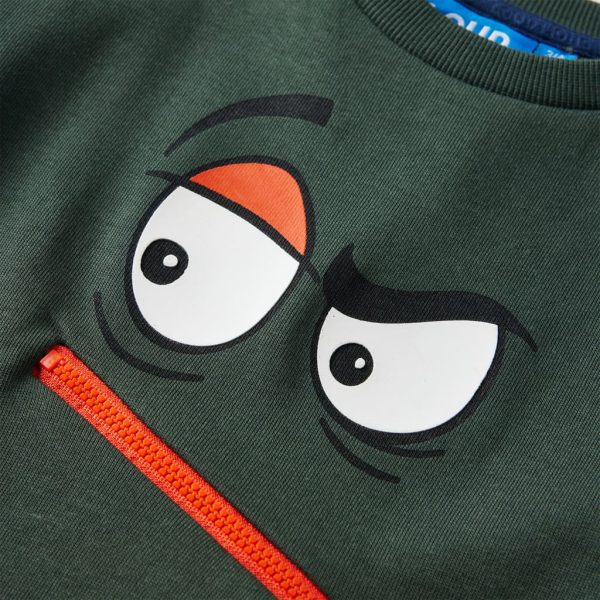Camisola para criança verde-escuro 92 - Image 4