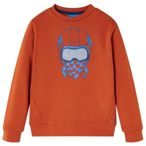 Sweatshirt para criança cor ferrugem-claro 92