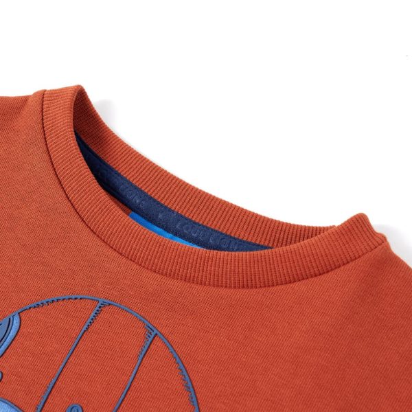 Sweatshirt para criança cor ferrugem-claro 140 - Image 3