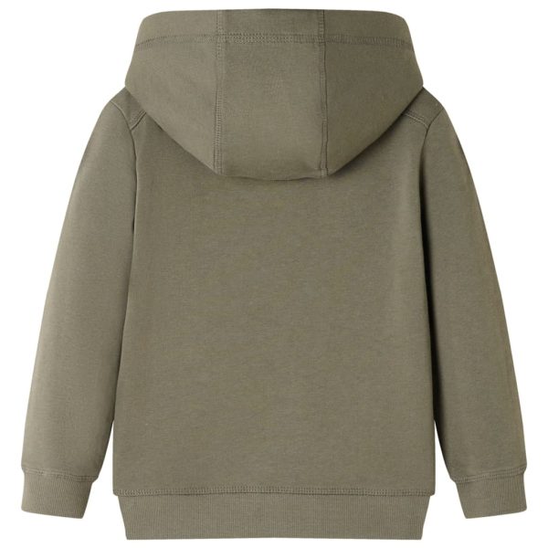 Sweatshirt com capuz para criança cor caqui 104 - Image 2