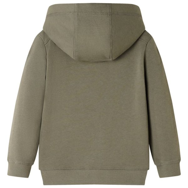 Sweatshirt com capuz para criança cor caqui 128 - Image 2