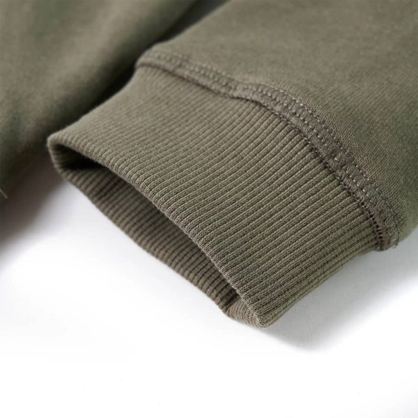 Sweatshirt com capuz para criança cor caqui 128 - Image 6