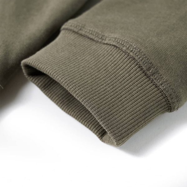 Sweatshirt com capuz para criança cor caqui 140 - Image 6