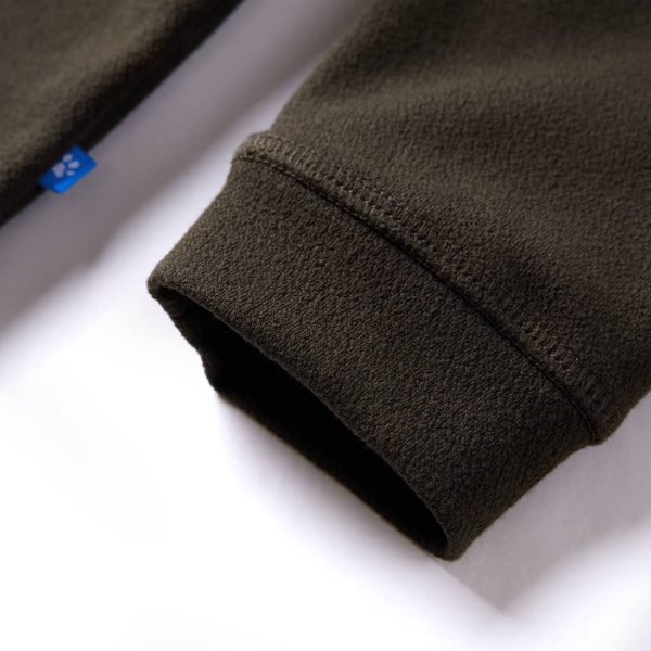 Sweatshirt para criança cor caqui-escuro e camel 128 - Image 5