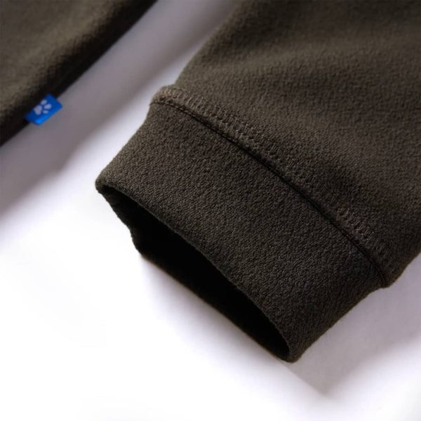 Sweatshirt para criança cor caqui-escuro e camel 140 - Image 5