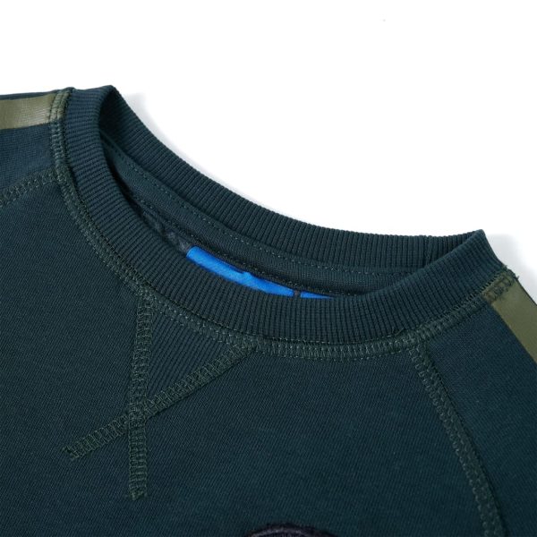 Sweatshirt para criança verde-musgo 140 - Image 3