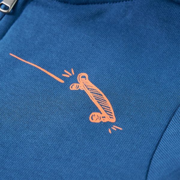 Sweatshirt com capuz para criança azul 104 - Image 4
