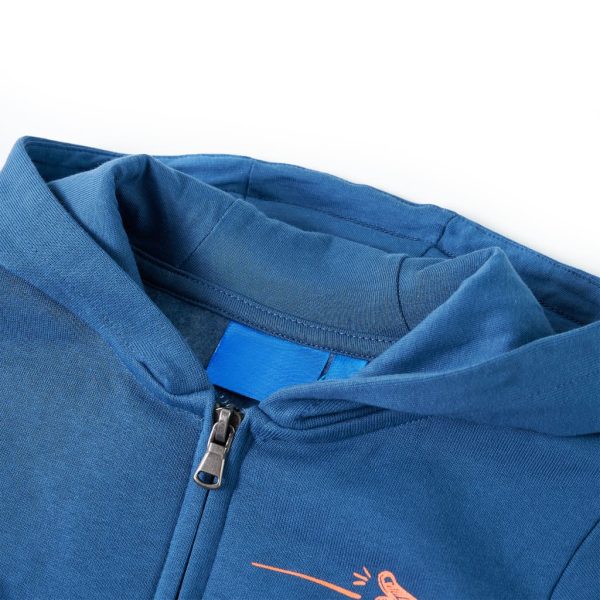 Sweatshirt com capuz para criança azul 140 - Image 3