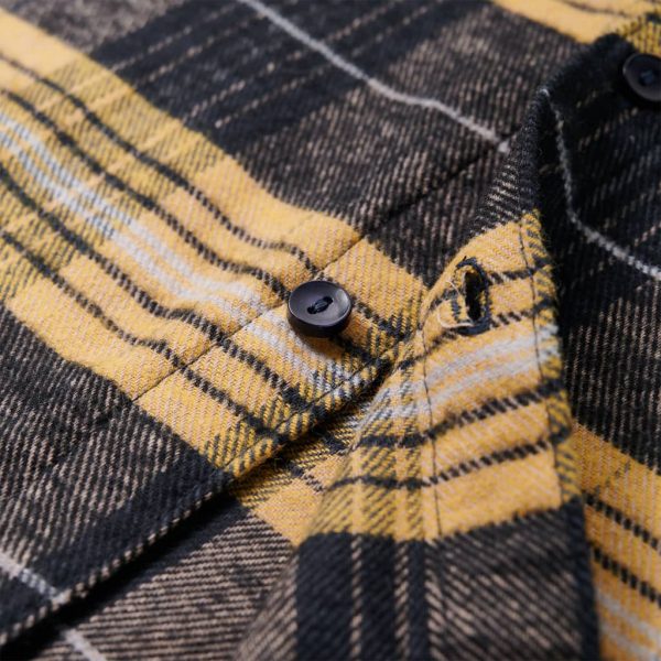Camisa de xadrez para criança amarelo e preto 140 - Image 6